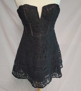 Ark & Co. Strapless Lace Dress nwt